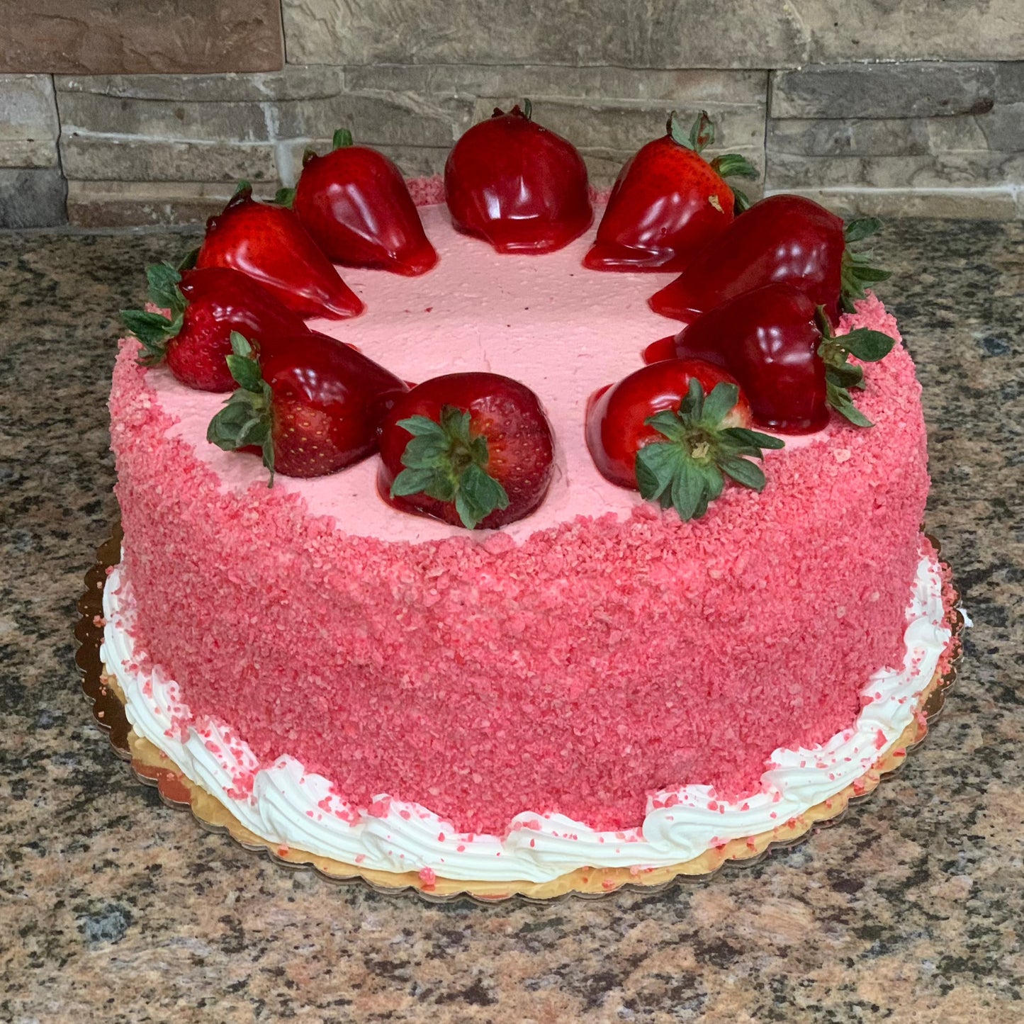 Strawberry Crunch Cake