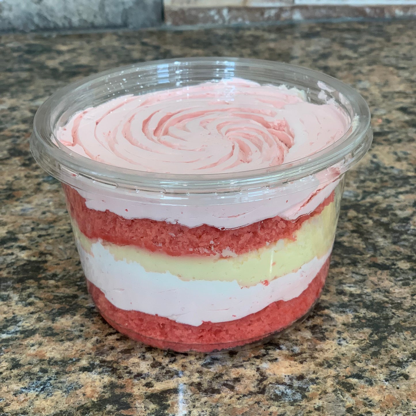 Strawberry Crunch Cake Cup